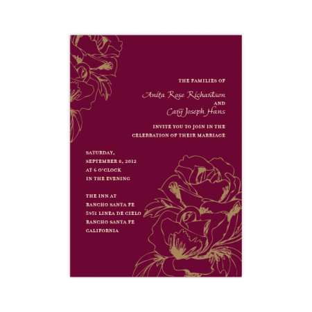 Blooming Roses Wedding Invitations