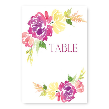Blossoming Blooms Table Cards