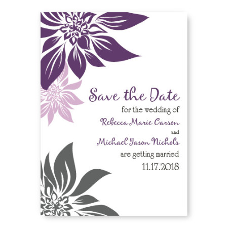 Blossoming Love Save The Date Cards