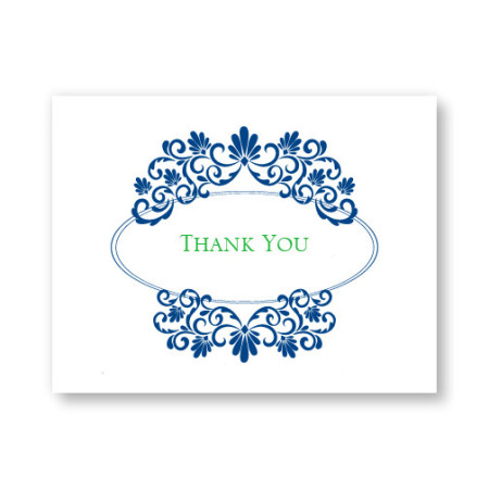 Silhouette Letterpress Thank You Cards