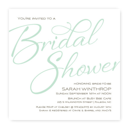 Flirt Bridal Shower Invitation