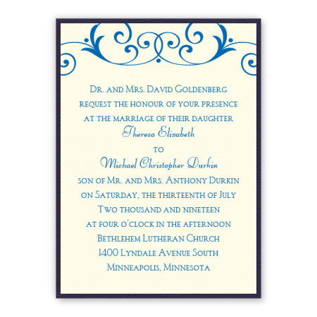 Gabriella 2-Layer Classic Wedding Invitations