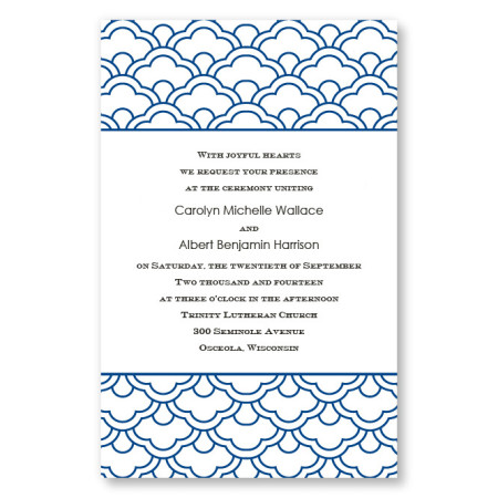 Ornamental Expression Letterpress Wedding Invitations