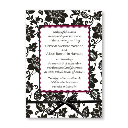 Passionate Blooms Floral Wedding Invitations
