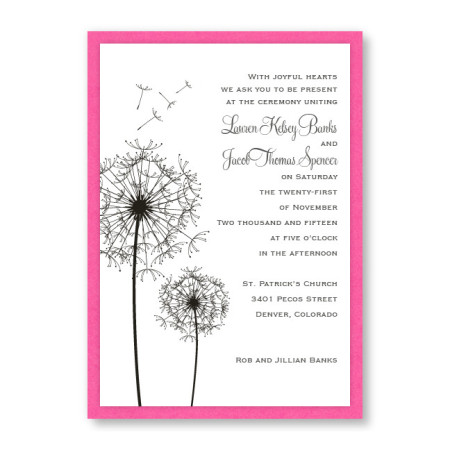 Pick a Posy Flower Wedding Invitations