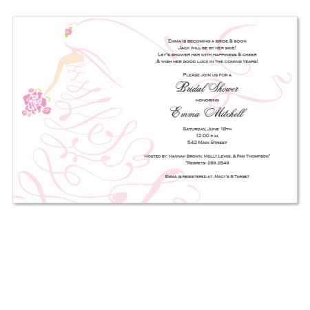 Scroll Bride Invitations