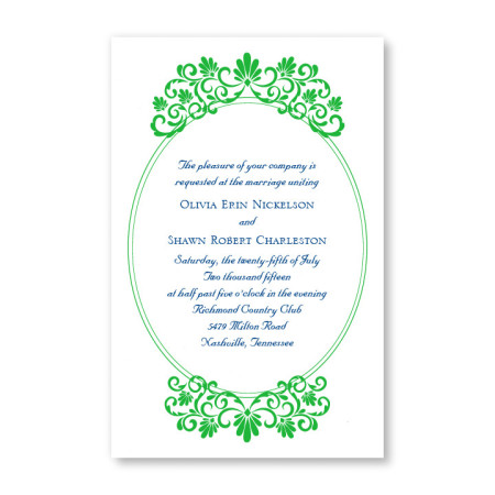 Silhouette Letterpress Wedding Invitations