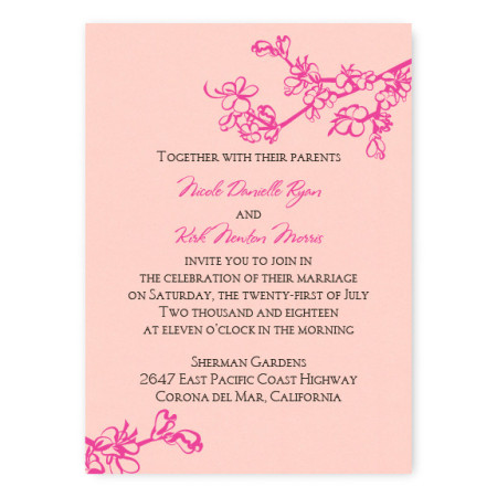 Vanessa Floral Wedding Invitations