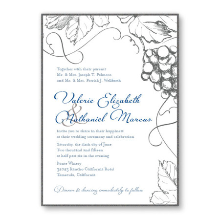 Vineyard 2-Layer Nature Wedding Invitations