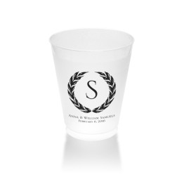 Wreath Clear or Frosted Plastic Tumblers