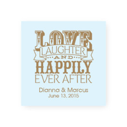 Love Laughter and Happily Favor Tags