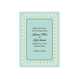Blooming Border Save The Date Cards