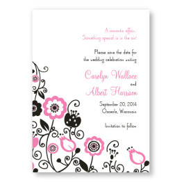 Floral Elegance Save The Date Cards
