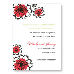 Love in Bloom Save The Date Cards
