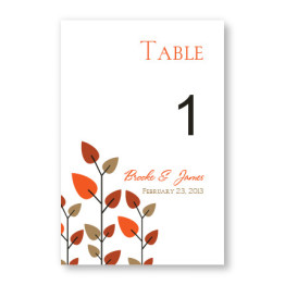 Leaves of Love Table Cards