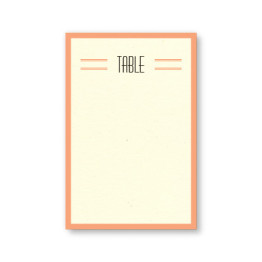Elle Table Cards