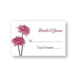Floral Simplicity Seating Cards