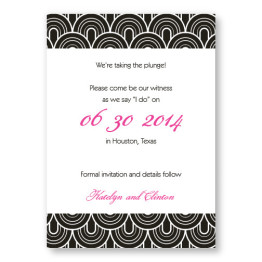 Delicately Bordered Save The Date Cards
