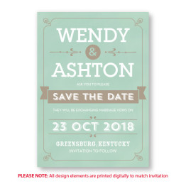 Aurora Save The Date Cards