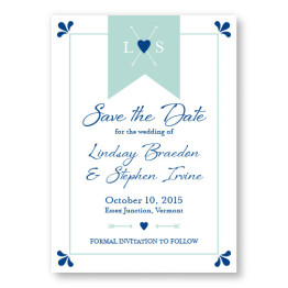 Hearts and Arrows Save The Date Cards