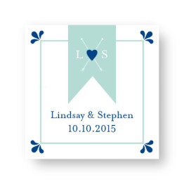 Hearts and Arrows Frame Favor Tags