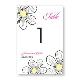 Stylish Blooms Table Cards