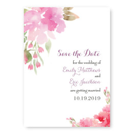 Floral Affair Save The Date Cards