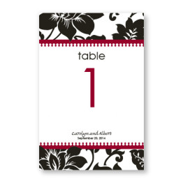 Passionate Blooms Table Cards