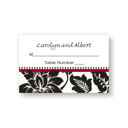 Passionate Blooms Seating Cards