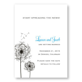 Pick a Posy Save The Date Cards
