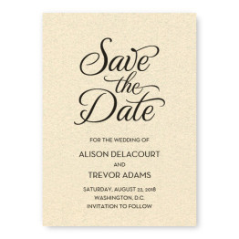 Sweet Script Save the Date Cards