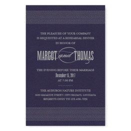 Broadway Marquee Rehearsal Dinner Invitations