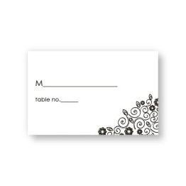 Flirty Flowers Seating Cards