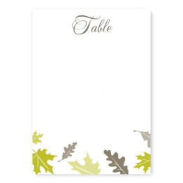 Fall Leaves Table Cards