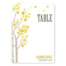 Birch Table Cards