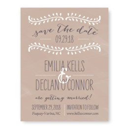 Vine Save The Date Cards