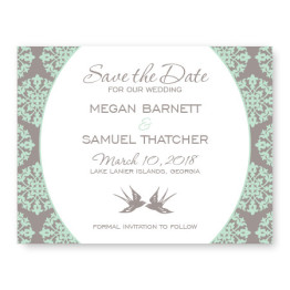 Two Birds Save The Date Cards
