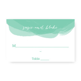 Watercolor Swirl Seating Cards