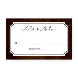 Cozy Cabin Seating Cards