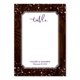 Cozy Cabin Table Cards