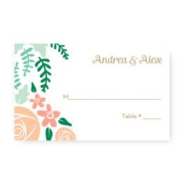 Floral Cluster Seating Cards