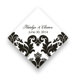 Engagingly Damask Favor Tags