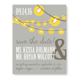 Luster Save The Date Cards