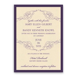 Reese 2-Layer Thermography Wedding Invitations