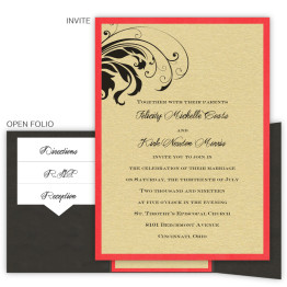 Quinn Folio Pocket Wedding Invitations
