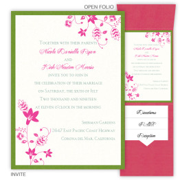 Fiona Folio Pocket Wedding Invitations