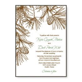 Pine 2-Layer Wedding Invitations