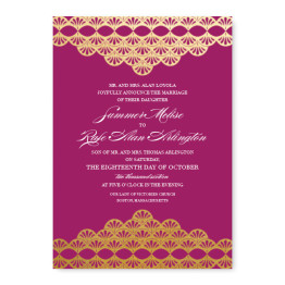 Casablanca Foil Wedding Invitations