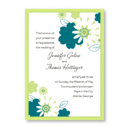 Flowers for the Bride Wedding Invitations