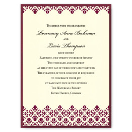 Jocelyn 2-Layer Wedding Invitations